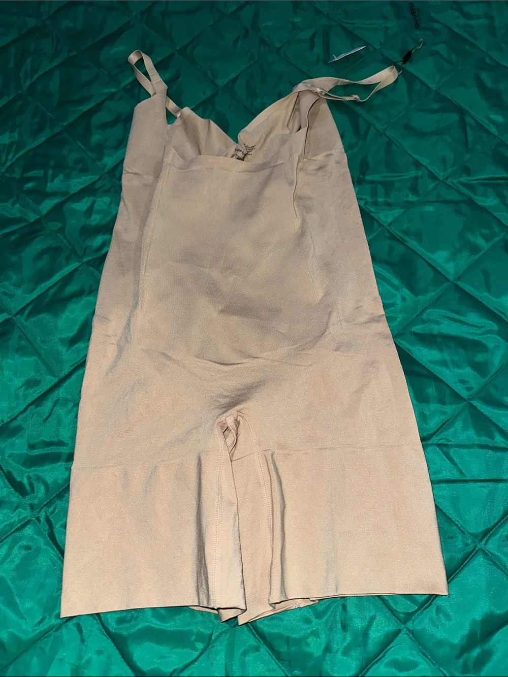 Beige Women's Shapewear Bodysuit - Supportive shorts